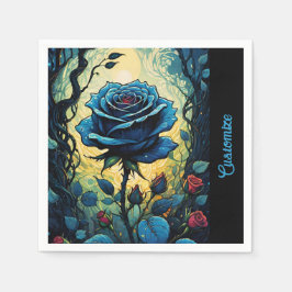 Blaue Rose Reben 1 Serviette