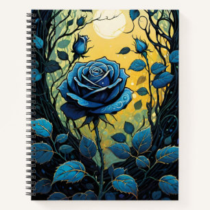 Blaue Rose Reben 2 Notizbuch
