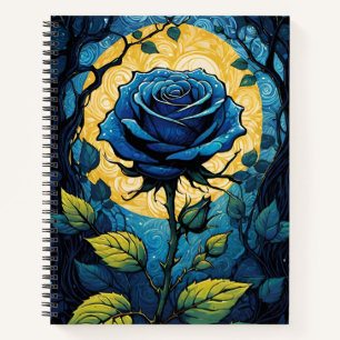 Blaue Rose Reben 3 Notizbuch