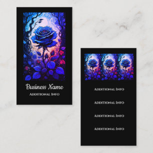 Blaue Rose - Reben 4 Visitenkarte