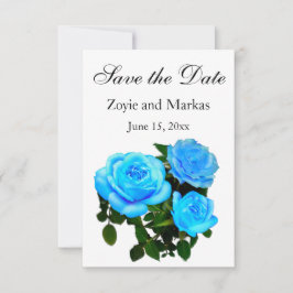 Blaue Rose Save The Date