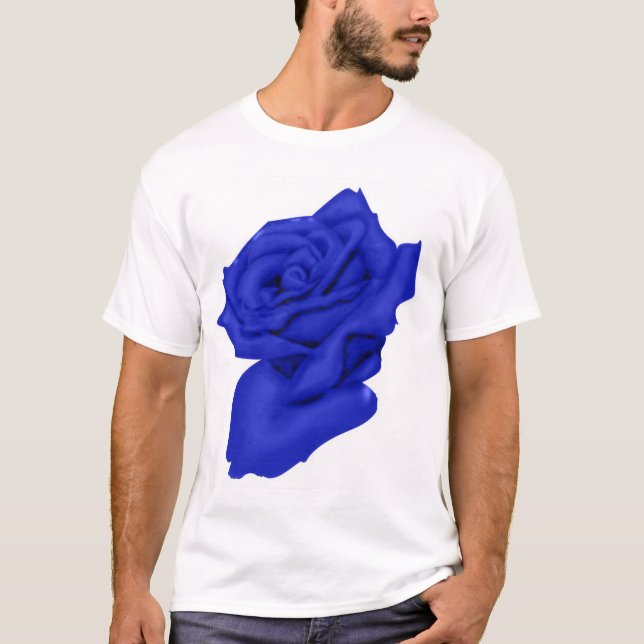 Blaue Rose T-Shirt (Vorderseite)