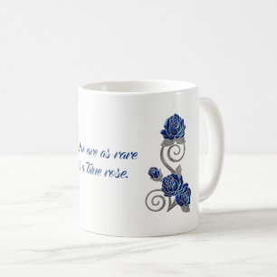 Blaue Rosen-Gefühl-Geschenk-Tasse Kaffeetasse