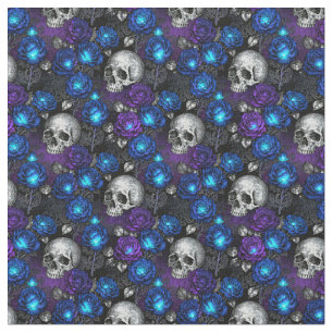 Blaue Rosen Magie Stoff