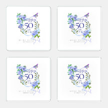 Blaue Rosen-Schleife 50. Geburtstag