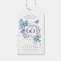 Blaue Rosen-Schleife 60. Geburtstag