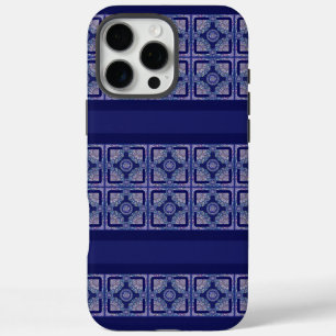 Blaue Rosette iPhone 16 Pro Max Hülle