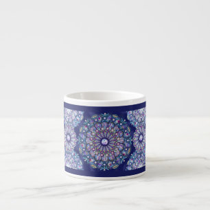 Blaue Rosette Espressotasse