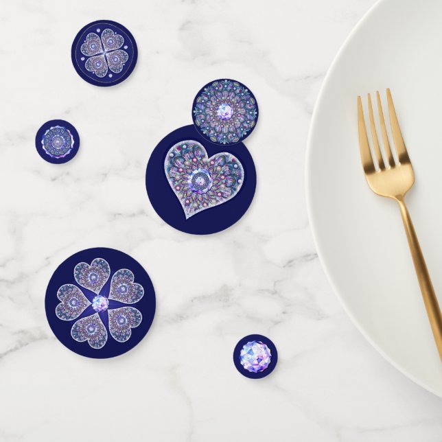 Blaue Rosette Konfetti (Gruppe)