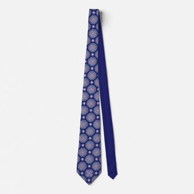 Blaue Rosette Krawatte (Vorderseite)