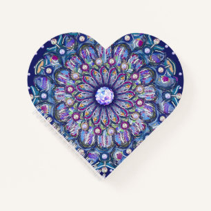 Blaue Rosette Notizbuch