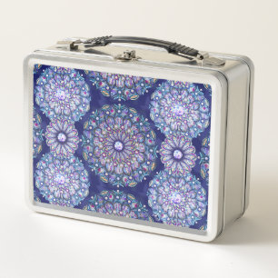 Blaue Rosette Rezepte Metall Brotdose
