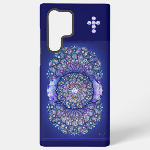 Blaue Rosette Samsung Galaxy Hülle