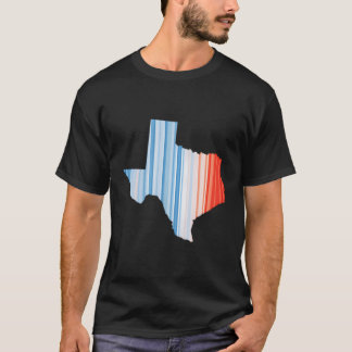 Blaue rote globale Temperatur - Klimawandel in Tex T-Shirt