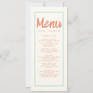 Blaue rote Handschrift Typografie Retro Wedding Me Einladung