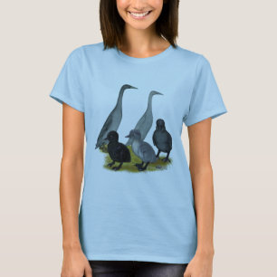 Blaue Runner-Entenfamilie T-Shirt