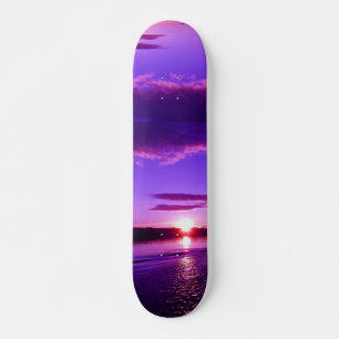 Blaue Russische Sunset-Skateboard Skateboard