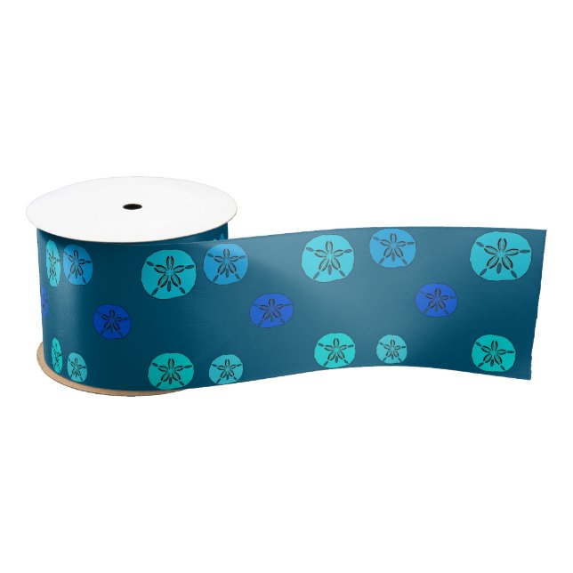 Blaue SandDollar Satinband (Spule)