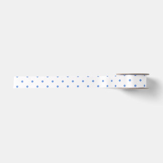 Blaue Satinband mit Punkten im Gartenlook