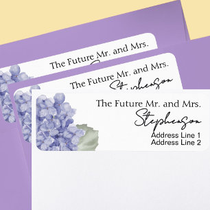 Blaue Save The Date Etiketten mit benutzerdefinier