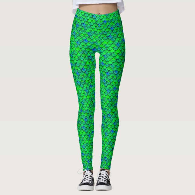 Blaue Scala Leggings (Vorderseite)