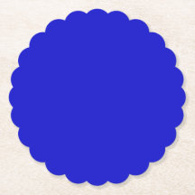 Blaue Scallop-Untersetzer