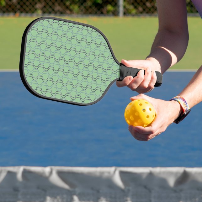 Blaue Scallops Pickleball Schläger (InSitu)