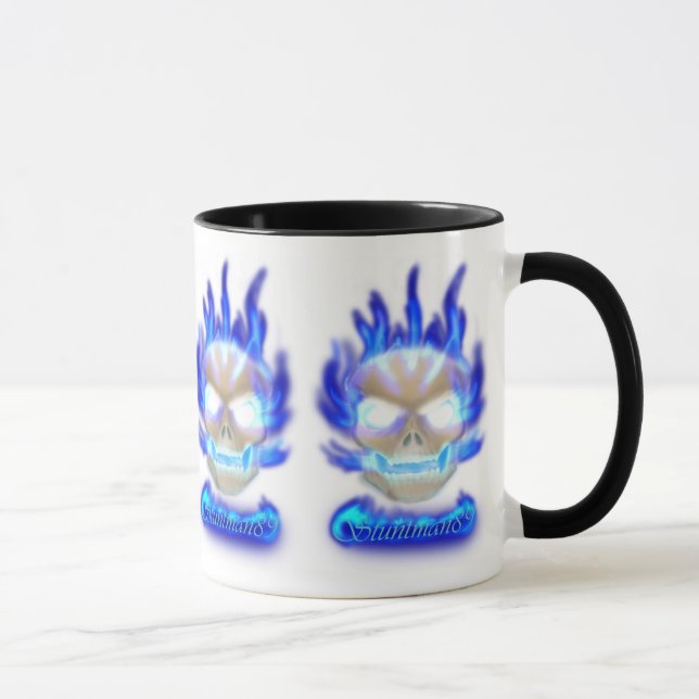 Blaue Schädel-Tasse Tasse (Rechts)
