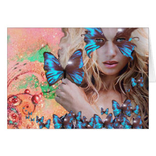 BLAUE SCHALTFLÄCHE IN PINK GRÜNE GOLD GLITZERN