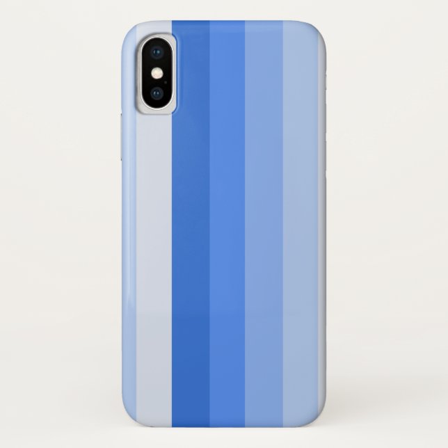 Blaue Schattenstreifen Case-Mate iPhone Hülle (Rückseite)