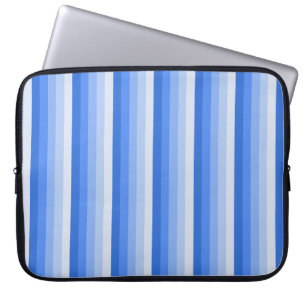 Blaue Schattenstreifen Laptopschutzhülle