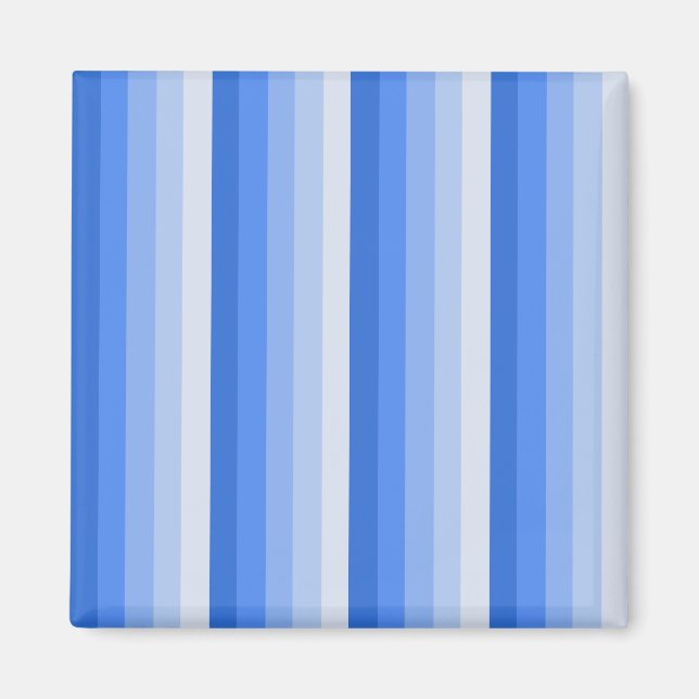 Blaue Schattenstreifen Magnet (Vorne)