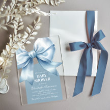 Blaue Schleife Baby Boy Elegante Babyparty