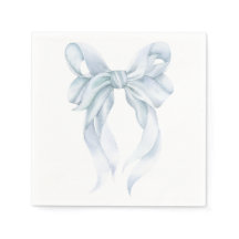 Blaue Schleife Serviette