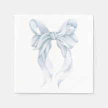 Blaue Schleife Serviette