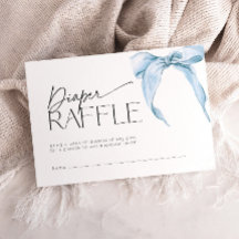 Blaue Schleife Staubiges Windel-Raffel-Ticket Baby