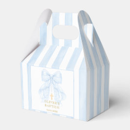 Blaue Schleife Taufe Geschenkschachtel
