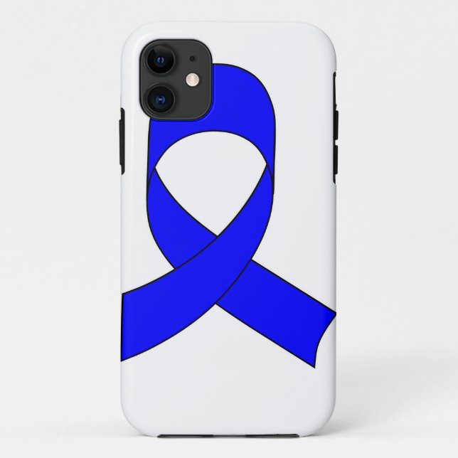 Blaue Schleife Zeichnend Case-Mate iPhone Hülle (Rückseite)