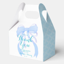 Blaue Schleifen-Baby-Mädchen-Party Geschenkschachtel