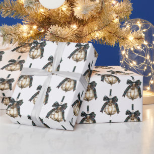 Blaue Schleifen Weihnachtsbaumschmuck Weihnachten Geschenkpapier