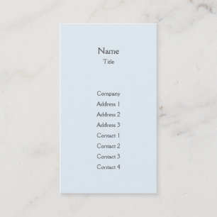 Blaue schlichte Vertikale - Geschäft Visitenkarte