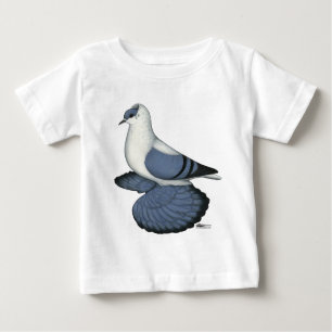 Blaue Schlucktaube Baby T-shirt