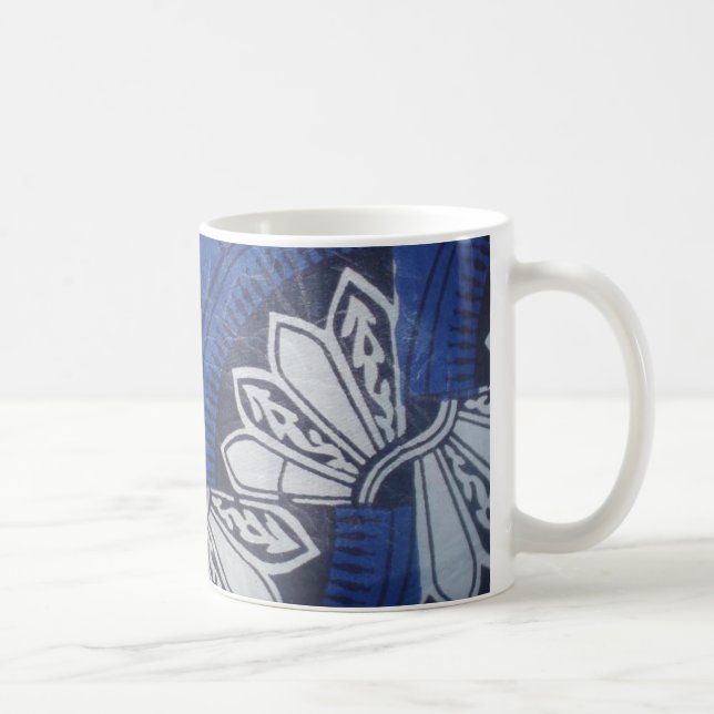 Blaue Schmetterling Ankara-Tasse Kaffeetasse (Rechts)
