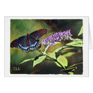 Blaue Schmetterlinge/Wildtiere/Aquarellfarben