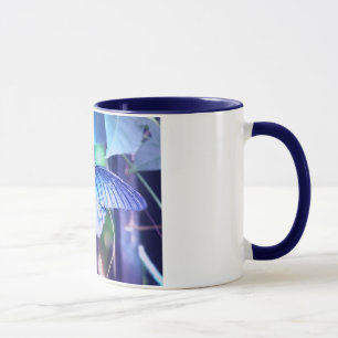 Blaue Schmetterlings-Kaffee-Tasse Tasse