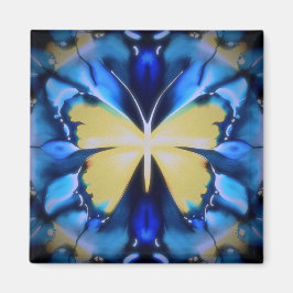Blaue Schmetterlingsblume Magnet