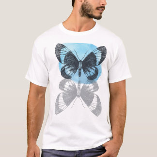 Blaue Schmetterlingsmagie. T-Shirt