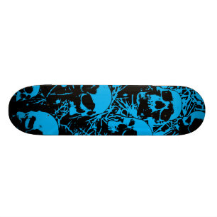 Blaue Schmutz-Schädel Skateboard