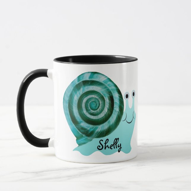 Blaue Schnecke Tasse (Links)