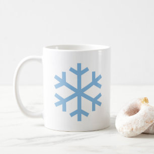 Blaue Schneeblume Weihnachts-Kaffeetasse Kaffeetasse